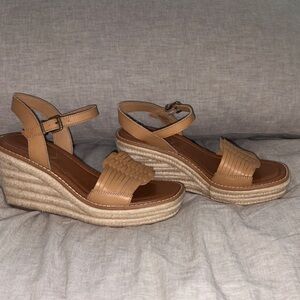 Crown Vintage Tan Espadrille Wedges